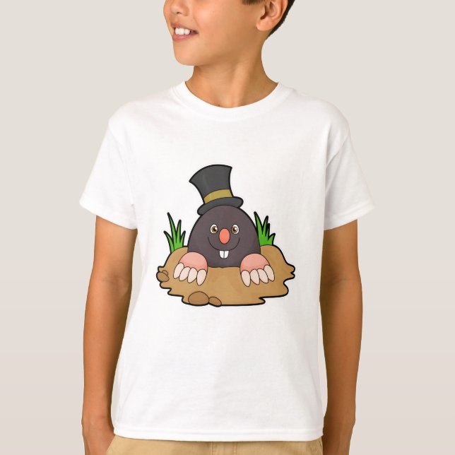 Mole med Molehill & Hat T Shirt (Framsida)