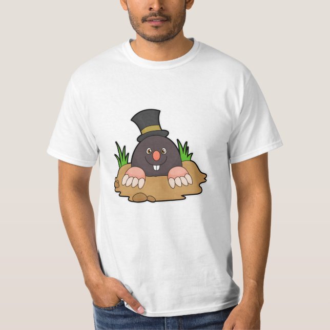 Mole med Molehill & Hat T Shirt (Framsida)
