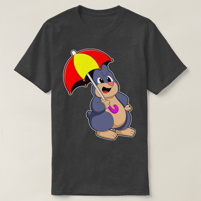 Mole med Parbrella 2 T Shirt (Design framsida)