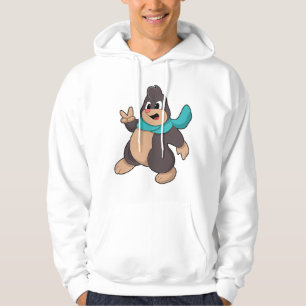 Mole med Scarf Hoodie