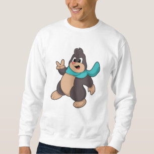 Mole med Scarf Lång Ärmad Tröja