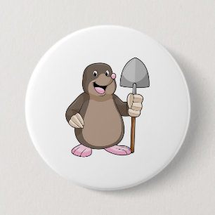Mole med Shovel Knapp