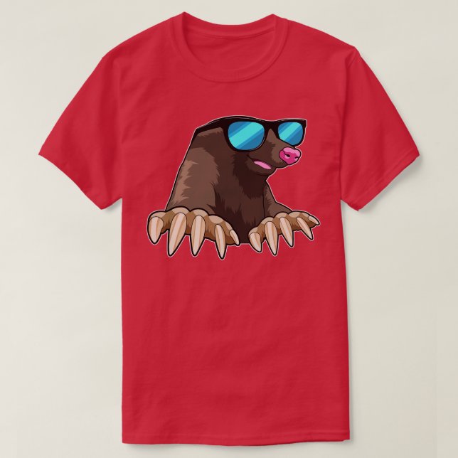 Mole med solglasögon 2 t shirt (Design framsida)