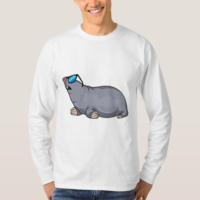 Mole med solglasögon t shirt (Framsida)