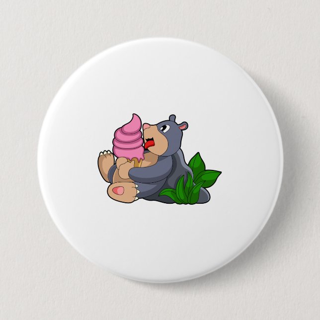 Mole med Waffle glass Knapp (Framsida)