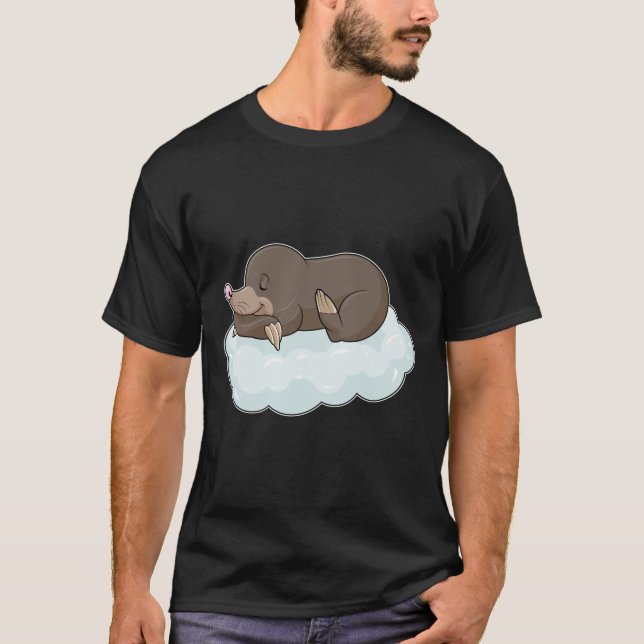 Mole på moln t shirt (Framsida)