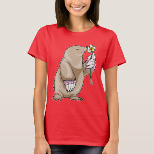 Mole Plumeria Flower T Shirt
