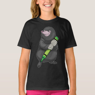 Mole Pupil Crayon School T Shirt