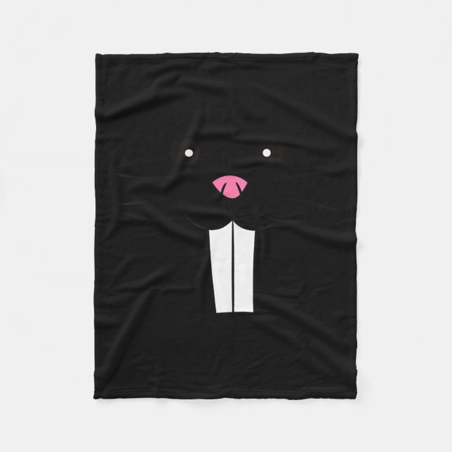 Mole Rat Costume Mole Disguise Funny Mole  Fleecefilt (Framsidan)