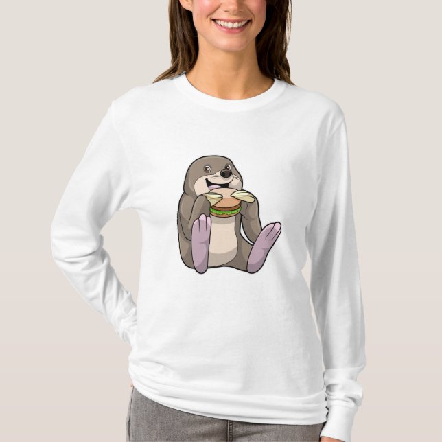 Mole Restaurant Burger T Shirt (Framsida)