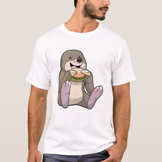Mole Restaurant Burger T Shirt (Framsida)