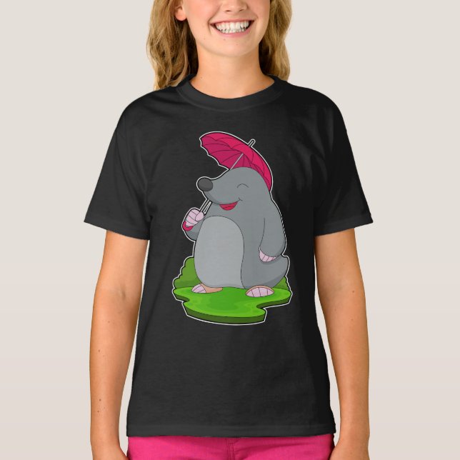 Mole Rining Umbrella T Shirt (Framsida)