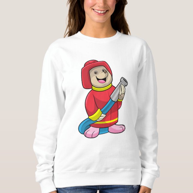 Mole som Firefighter med Hose T Shirt (Framsida)