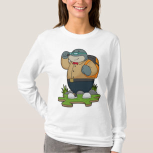 Mole som Hiker med ryggsäck T Shirt