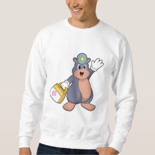 Mole som sjuksköterska med första hjälpen kit.PNG Lång Ärmad Tröja