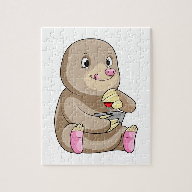 Mole som spelare med Joystick Pussel (Vertikal)