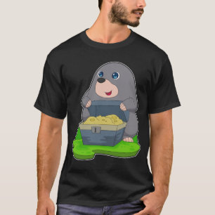 Mole Treasure bröstkorgen Guld T Shirt