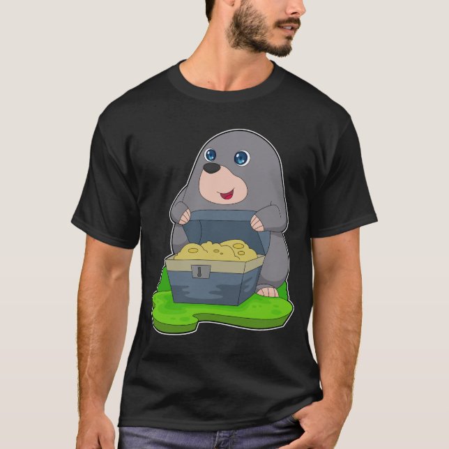 Mole Treasure bröstkorgen Guld T Shirt (Framsida)