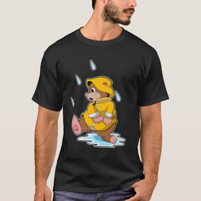 Mole vid Rain med Raindros T Shirt (Framsida)