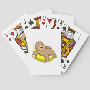 Mole vid simning med livboj casinokort