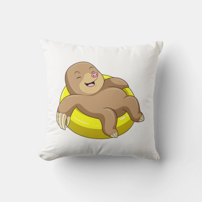 Mole vid simning med livboj kudde (Framsida)