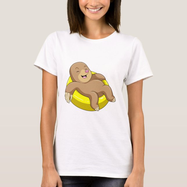 Mole vid simning med livboj t shirt (Framsida)