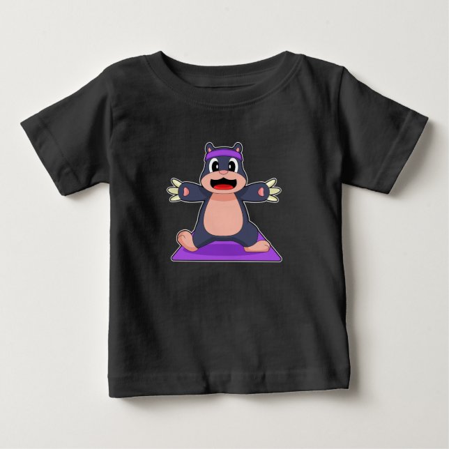Mole Yoga Fitness Gymnastics T Shirt (Framsida)