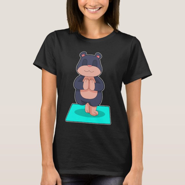 Mole Yoga Fitness Meditation T Shirt (Framsida)
