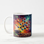 Molecular Caffeine Structure - Science Art Coffee Kaffemugg<br><div class="desc">Molekylär koffeinstruktur - Vetenskaplig konst Älskare Design Bränn din dag med vetenskap och koffein! Den här öga-fångstutformningen har koffeinets molekylstruktur i en levande, konstnärlig återgivning. Fet sfärer och anslutning av linjer illustrerar atomernas komplexa arrangemang i denna stimulerande förening, skapar ett biet som är en synligt engagerande perfekt för kaffe älskare,...</div>