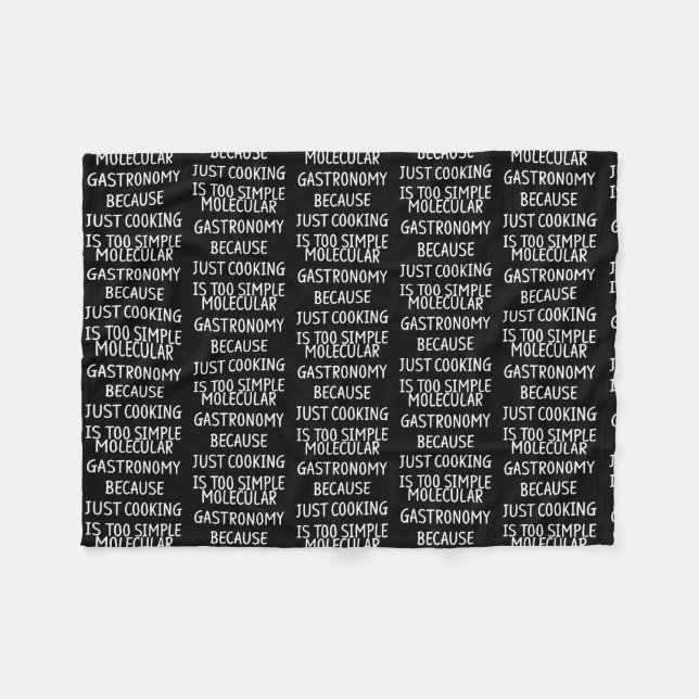 Molecular Gastronomy Kitchen Science Chemistry Fleecefilt (Framsidan (Horisontell))