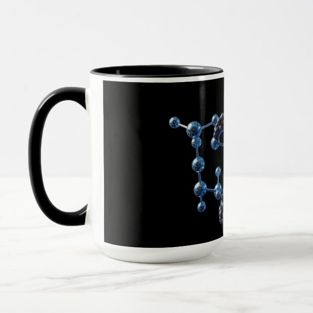Molecular Pi-dagen kemi vetenskap kaffe Mugg (Vänster)