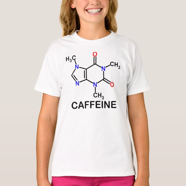 MOLEKULÄR FORMULA CAFFEINE TEE SHIRT (Framsida)