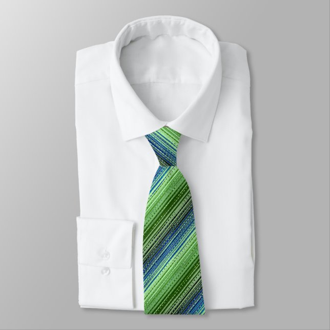 Molekyl variegated Stripe Kelly & Navy Two-sided Slips (Bunden)