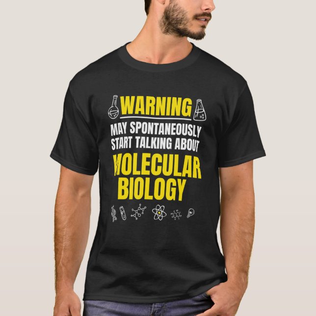 Molekylär biologi Biolog Genetic Scientist Dna T Shirt (Framsida)