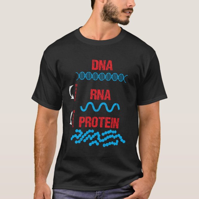Molekylär biologi för cell för protein för t shirt (Framsida)