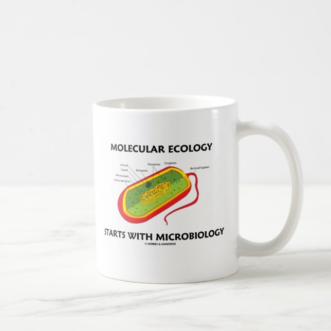 Molekylär ekologi börjar med mikrobiologi kaffemugg (Höger)