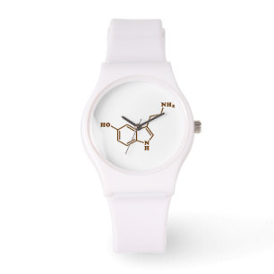 Molekylär kemisk formel för Serotonin Armbandsur