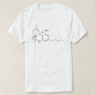 Molekylära Tetrahydrocannabinol strukturerar T Shirt