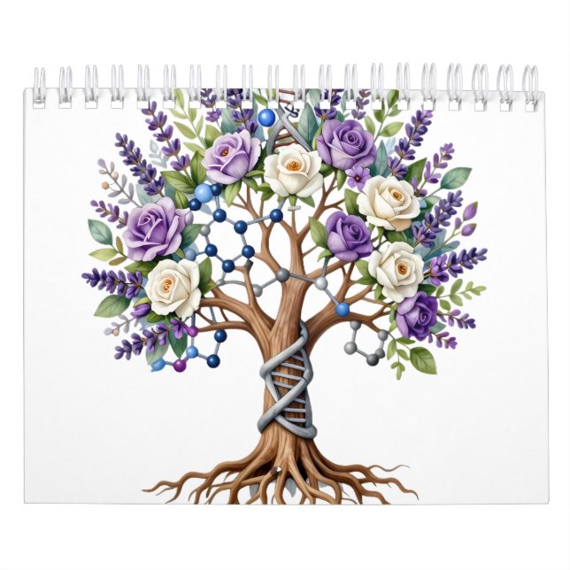 Molekylärt livets träd kemi och biologi Flora Kalender (Omslag)