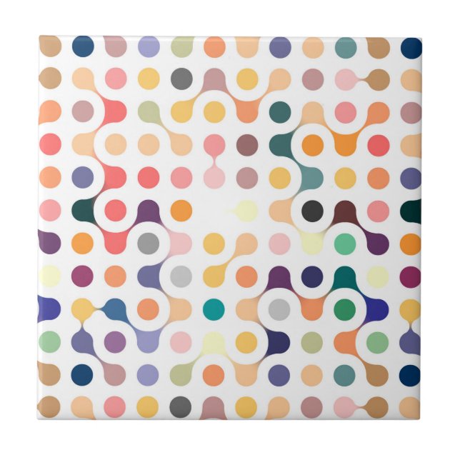 Molekylärt strukturera mönster kakelplatta (Framsidan)