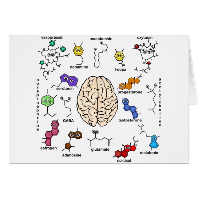Molekyler Galore! Hälsningskort (Framsidan Horizontal)