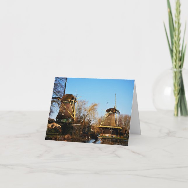 Molens in Nederlands landschap. Tack Kort (Framsida)