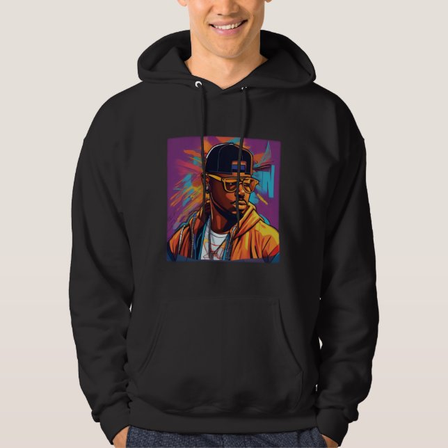 Moletom com Capuz - Street graffiti art Hip Hop Hoodie (Framsida)