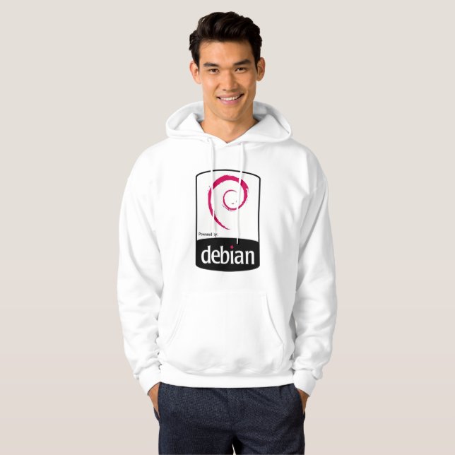 Moletom Debian Powered Sweatshirt (Hel framsida)