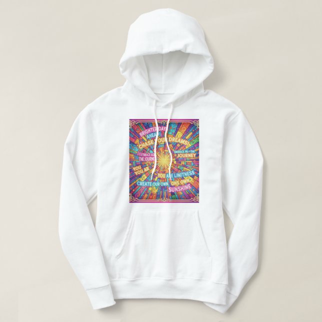 Moletom frases motivação hoodie (Design framsida)