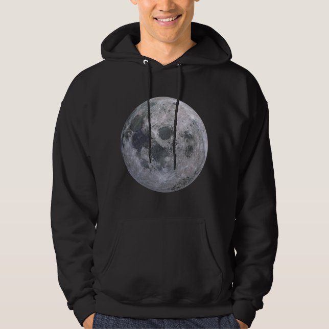Moletom Lua Cheia Preto Hoodie (Framsida)