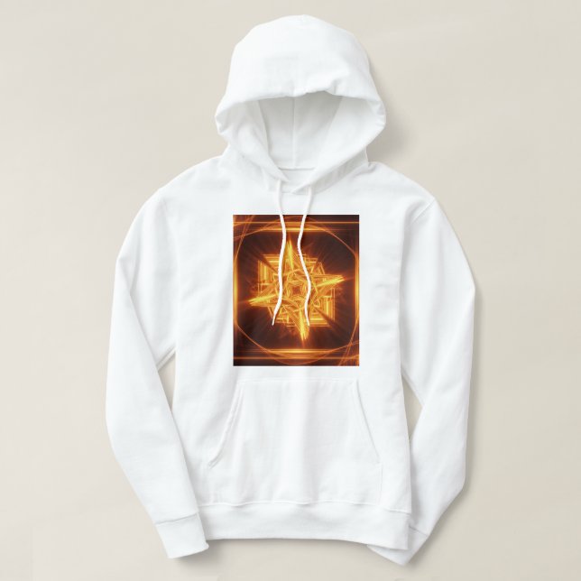 Moletom símbolo laranja de fogo hoodie (Design framsida)