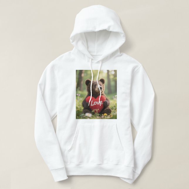 Moletom ursinho fofo hoodie (Design framsida)