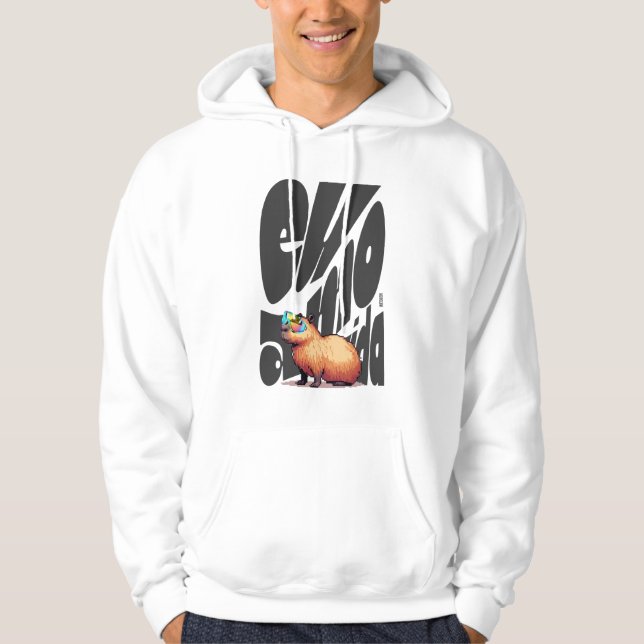 Moleton Capivara Eu Amo A Vida Hoodie (Framsida)