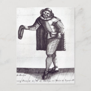 Moliere as Sganarelle in 'L'Ecole des Maris' Vykort